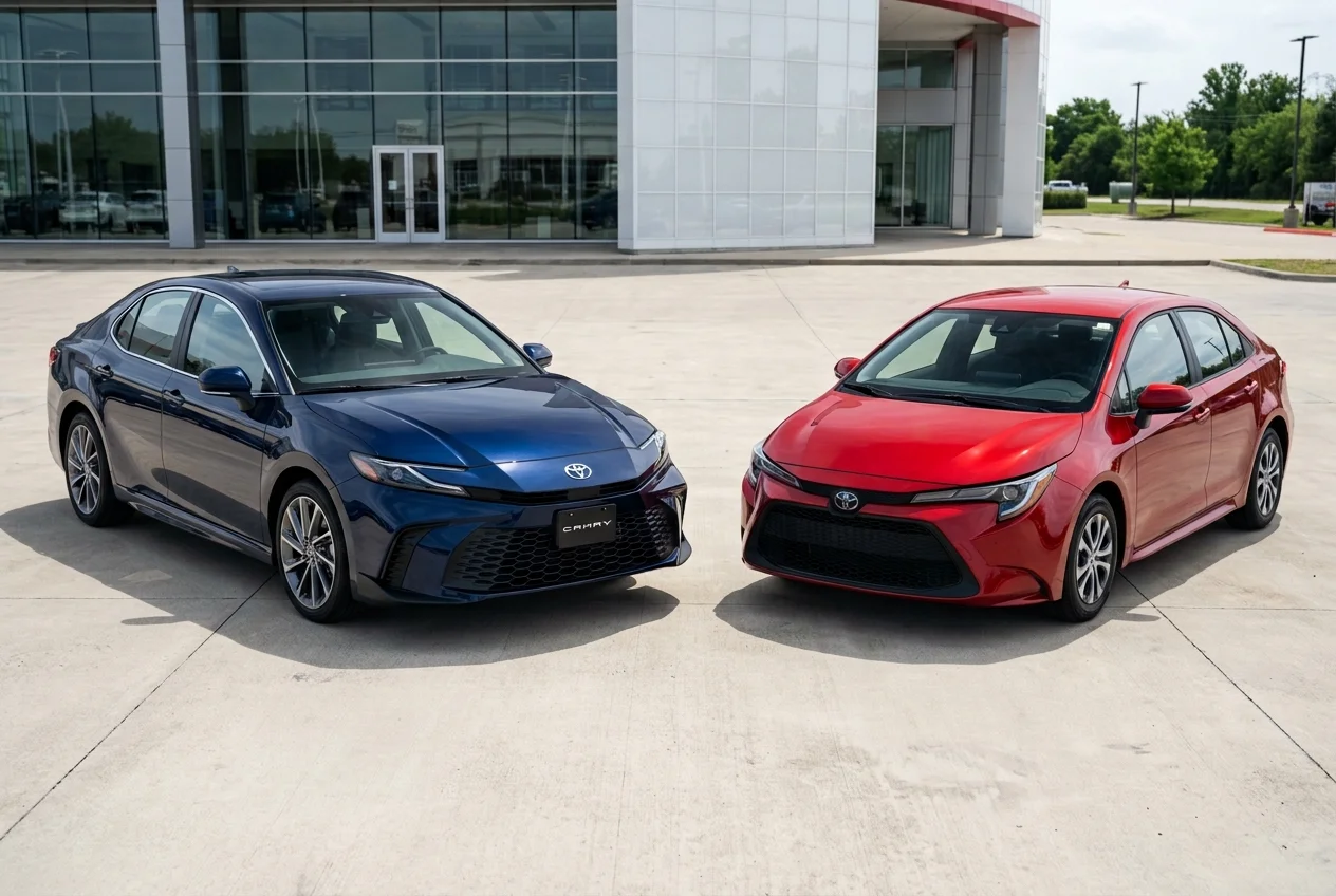 2026 Toyota Camry vs 2026 Toyota Corolla comparison at OREMOR Automotive Group