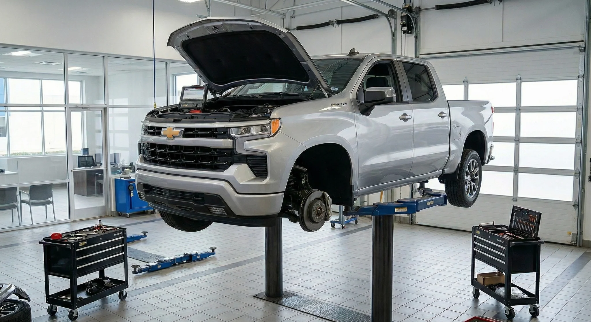 Chevrolet vehicle maintenance at Riverside Chevrolet service center in Riverside, CA