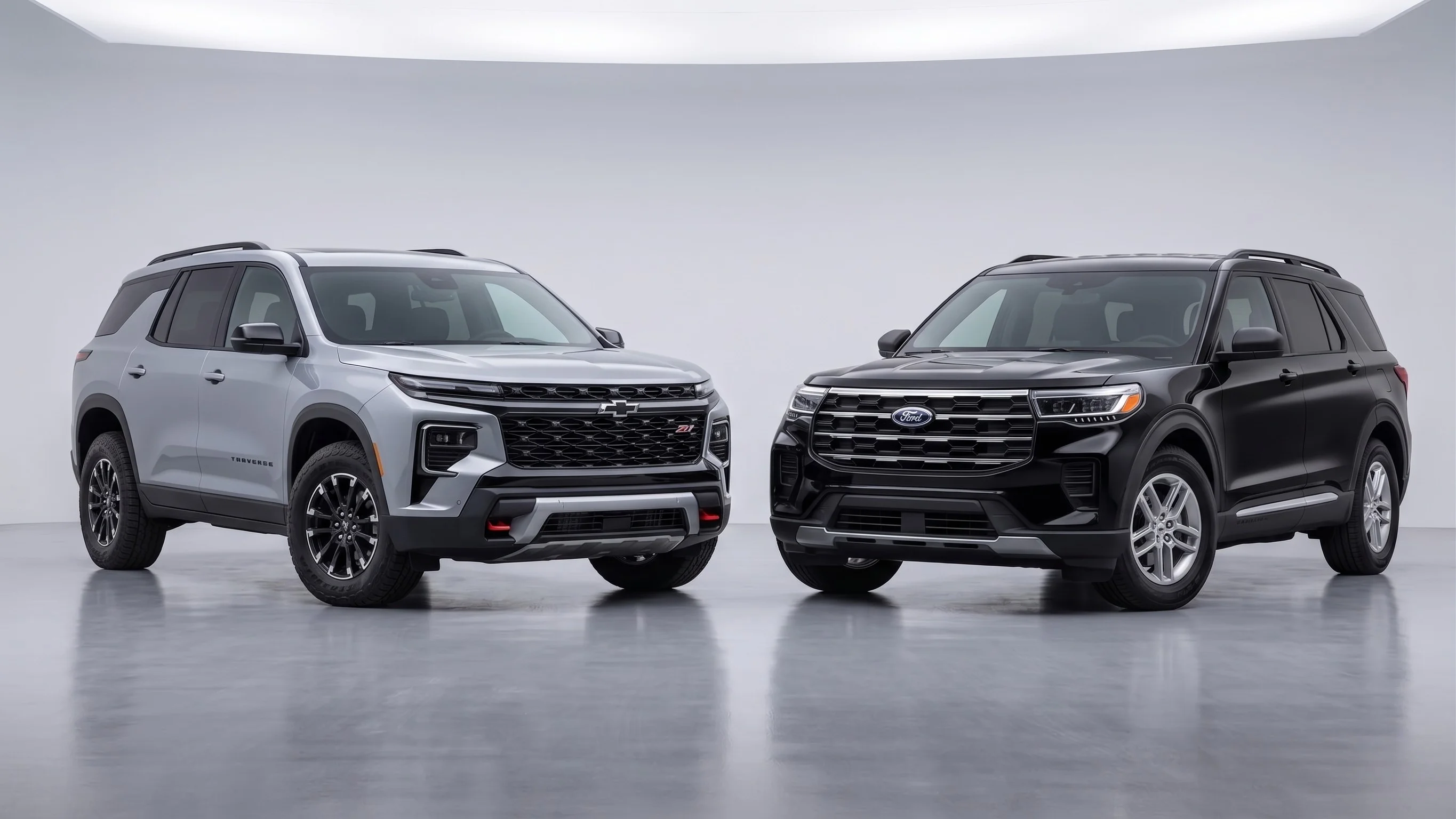 2026 Chevrolet Traverse frente al 2026 Ford Explorer en Riverside Chevrolet