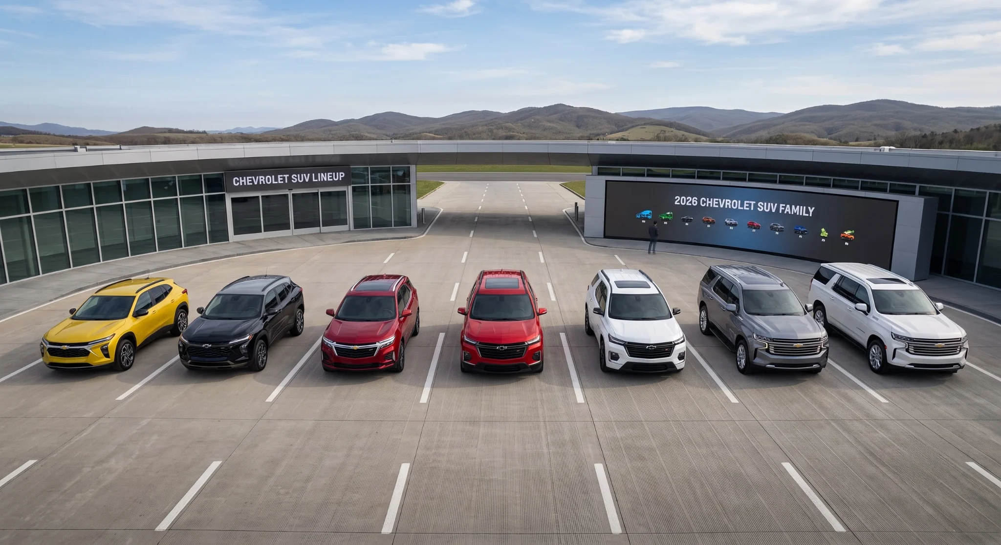 2026 Chevrolet SUV lineup at Riverside Chevrolet in Riverside, CA
