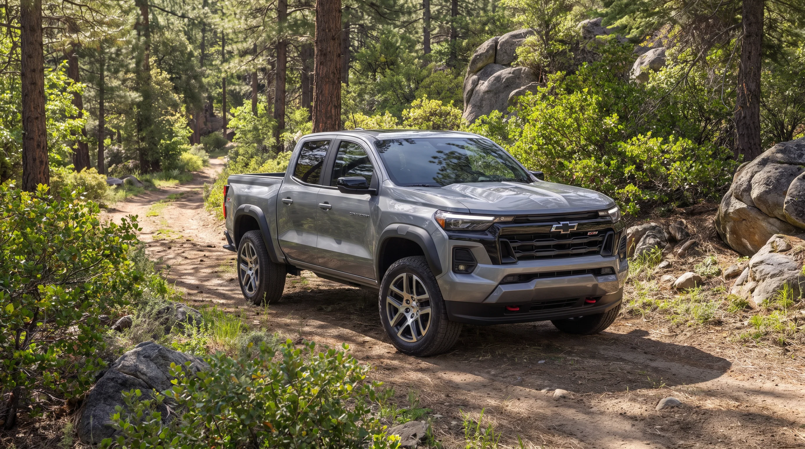 2027 Chevrolet Colorado midsize pickup truck shown in profile