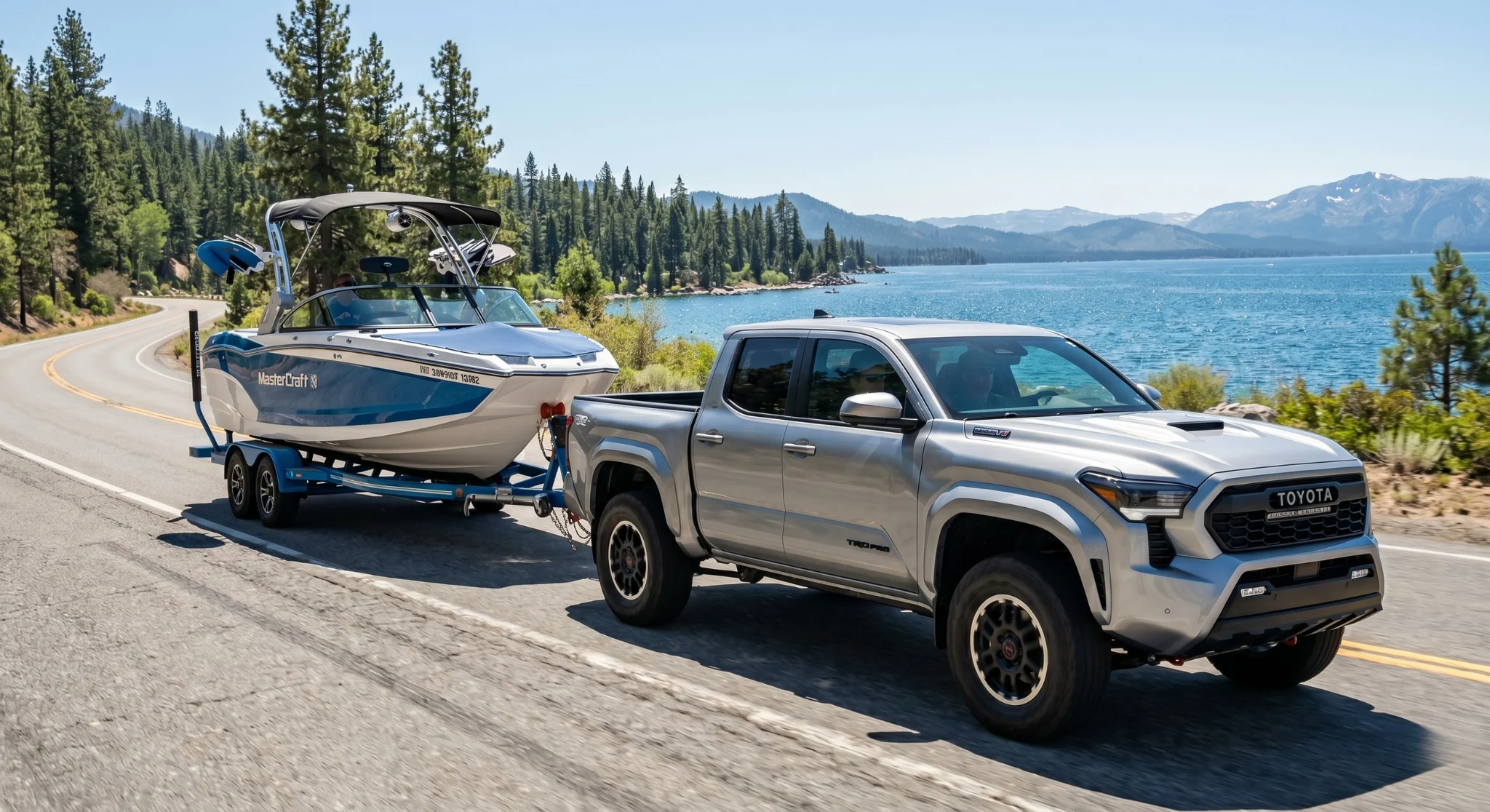 2026 Toyota Tacoma towing a trailer near Glendale, CA