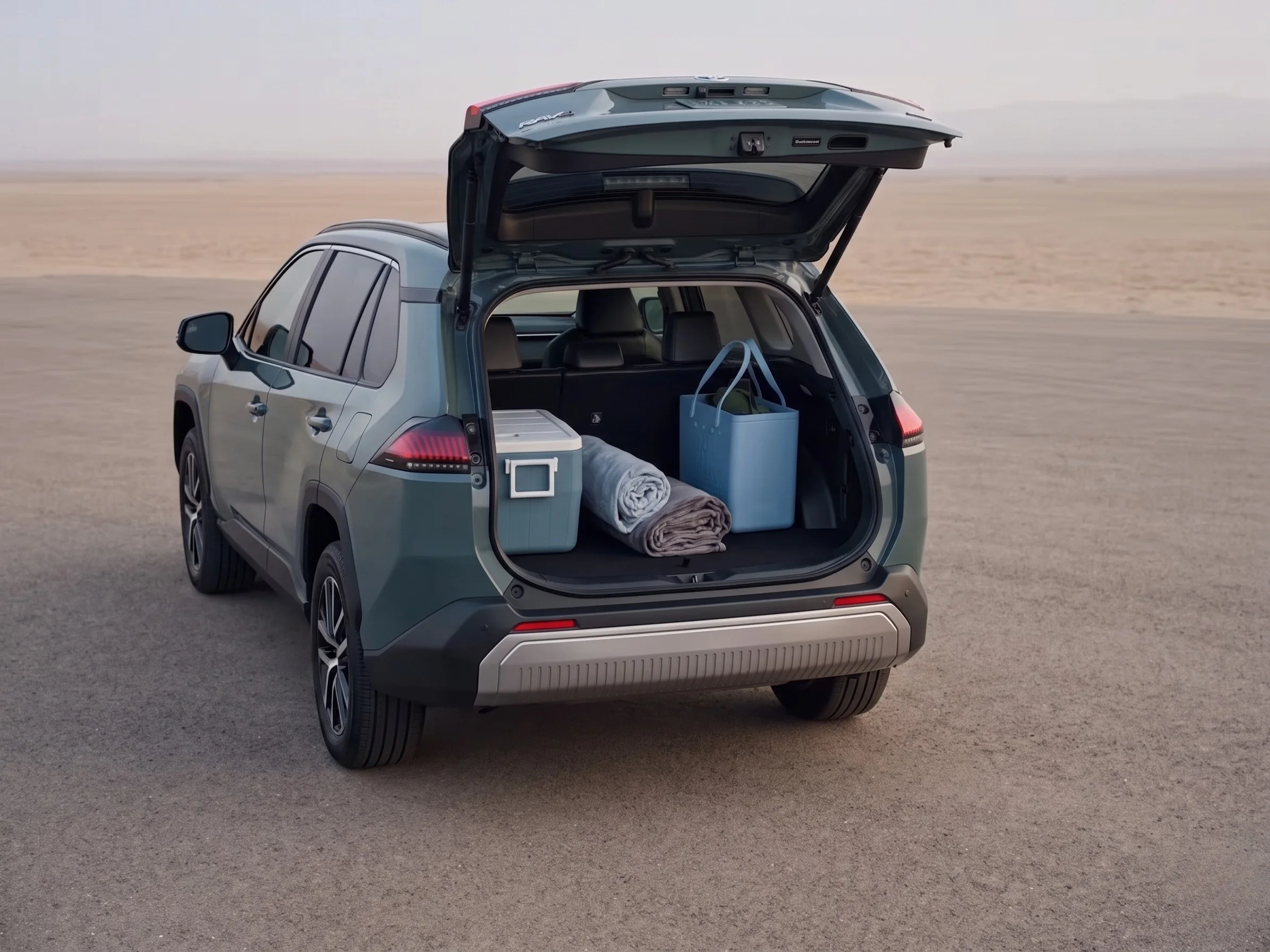 2026 Toyota RAV4 set up for towing and family cargo at Temecula Valley Toyota