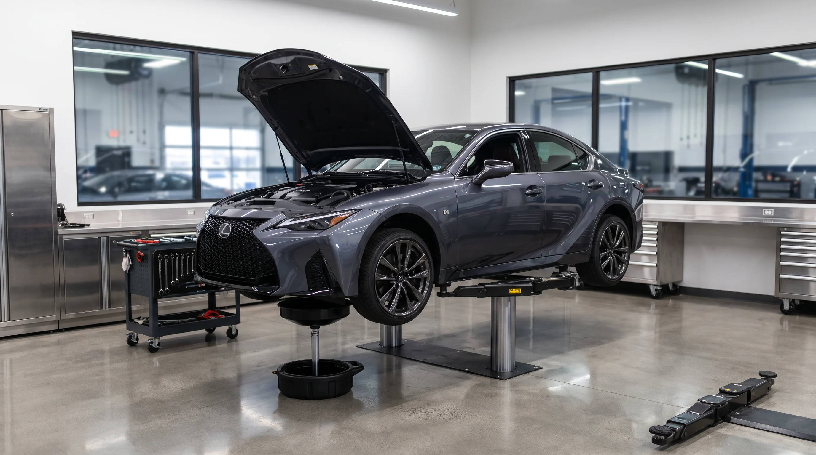Cambio de aceite y filtro Lexus realizado por un técnico certificado en Temecula Valley Lexus