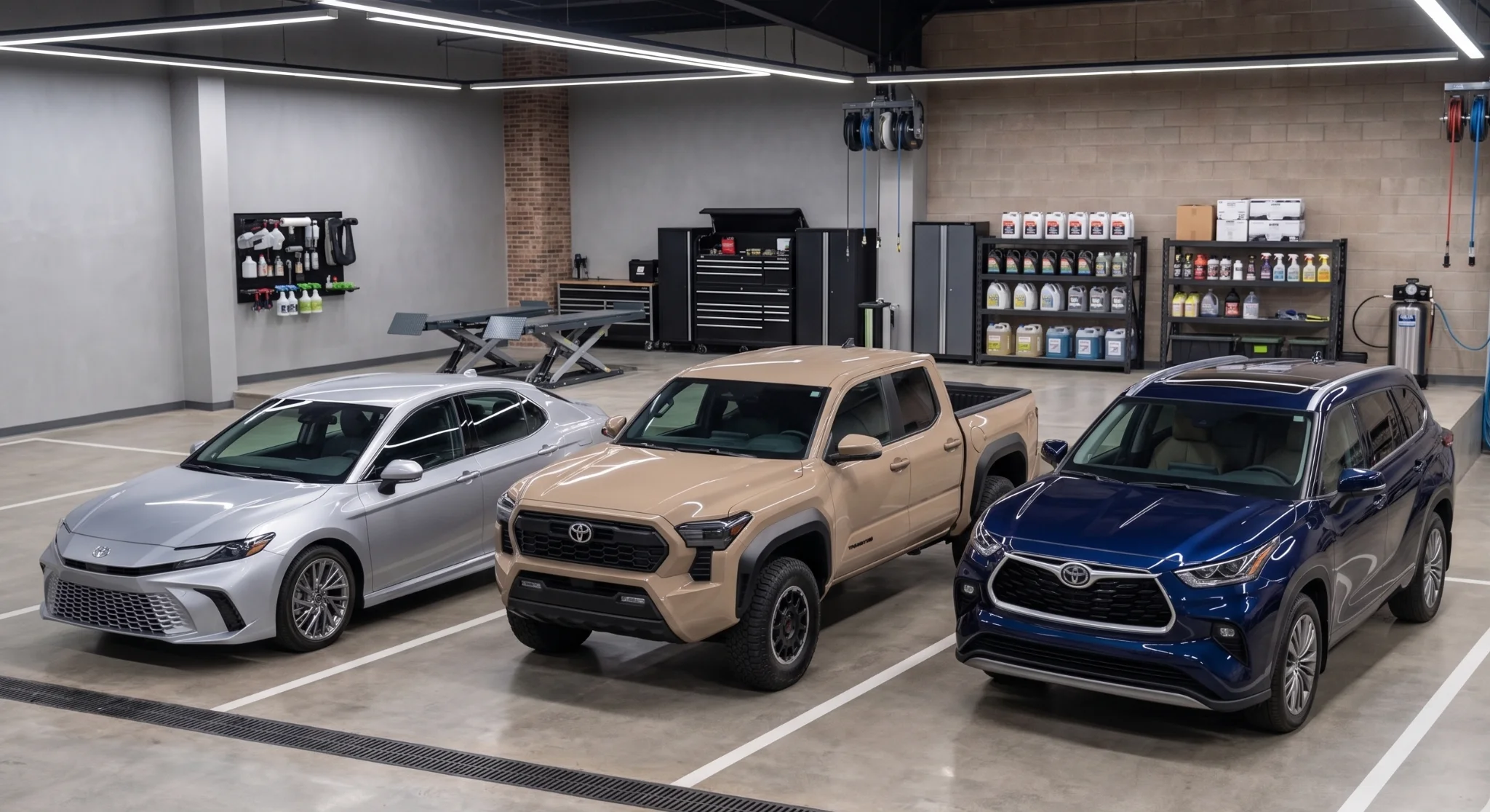 Toyota of Glendale service center technician performing scheduled vehicle maintenance
