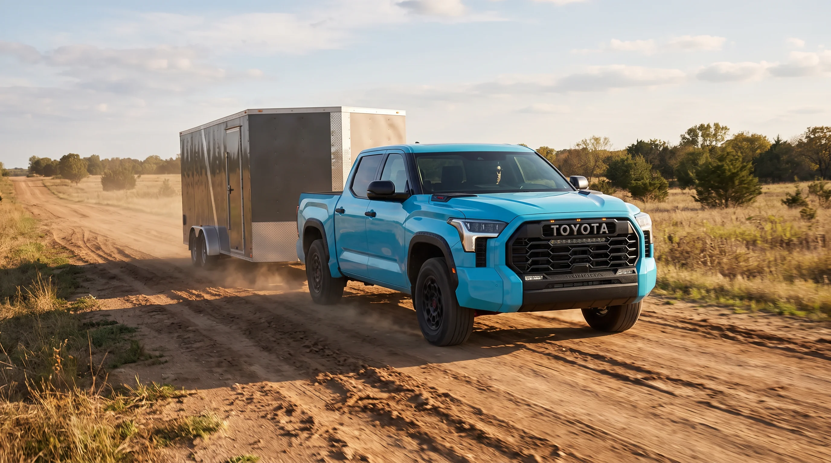 2026 Toyota Tundra towing a trailer
