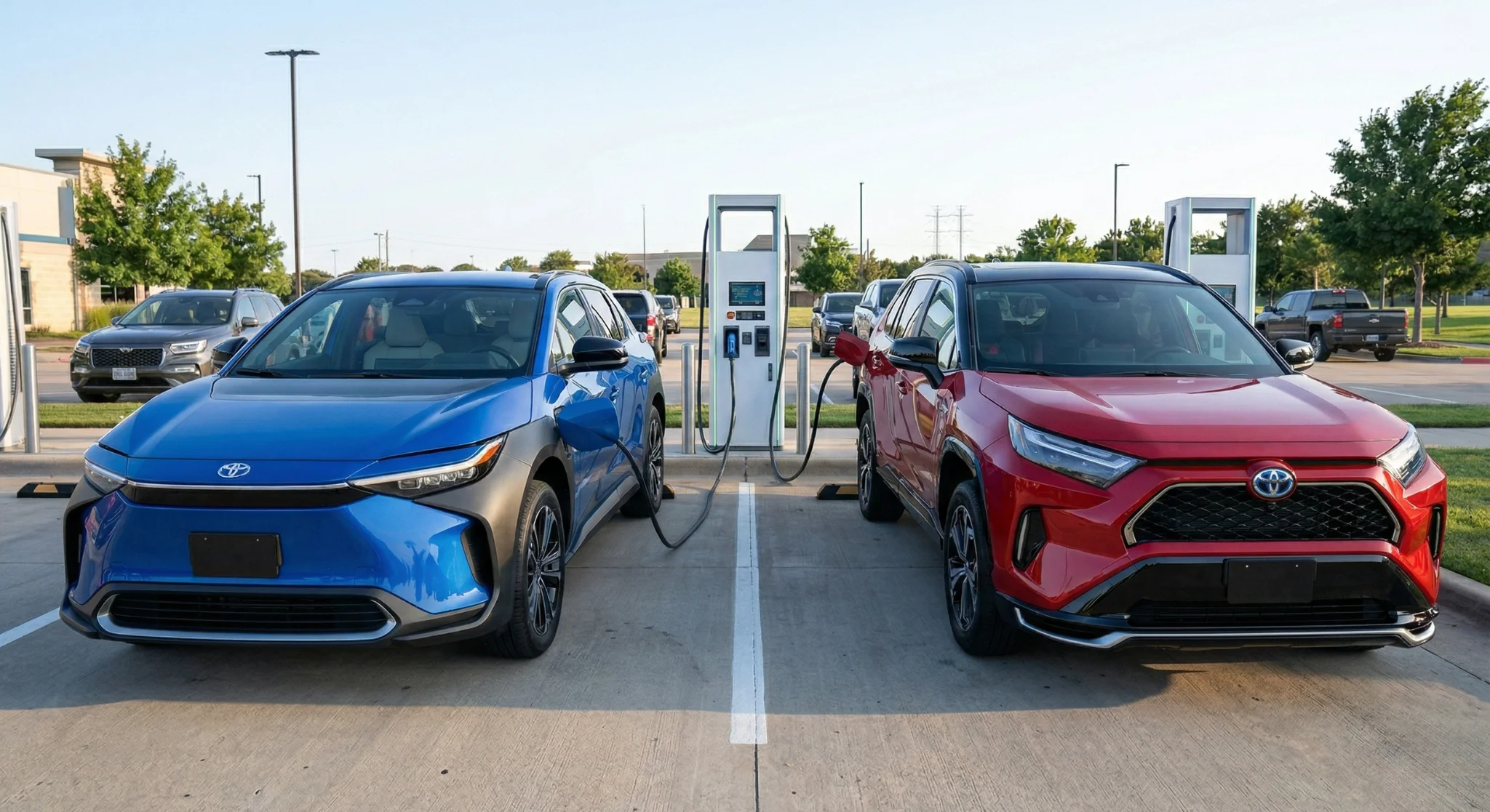 2026 Toyota bZ electric SUV and RAV4 Plug-in Hybrid at North Hollywood Toyota