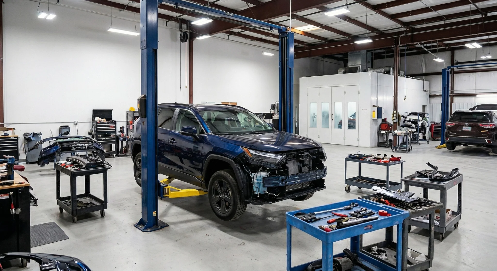 Toyota certified collision repair at North Hollywood Toyota body shop