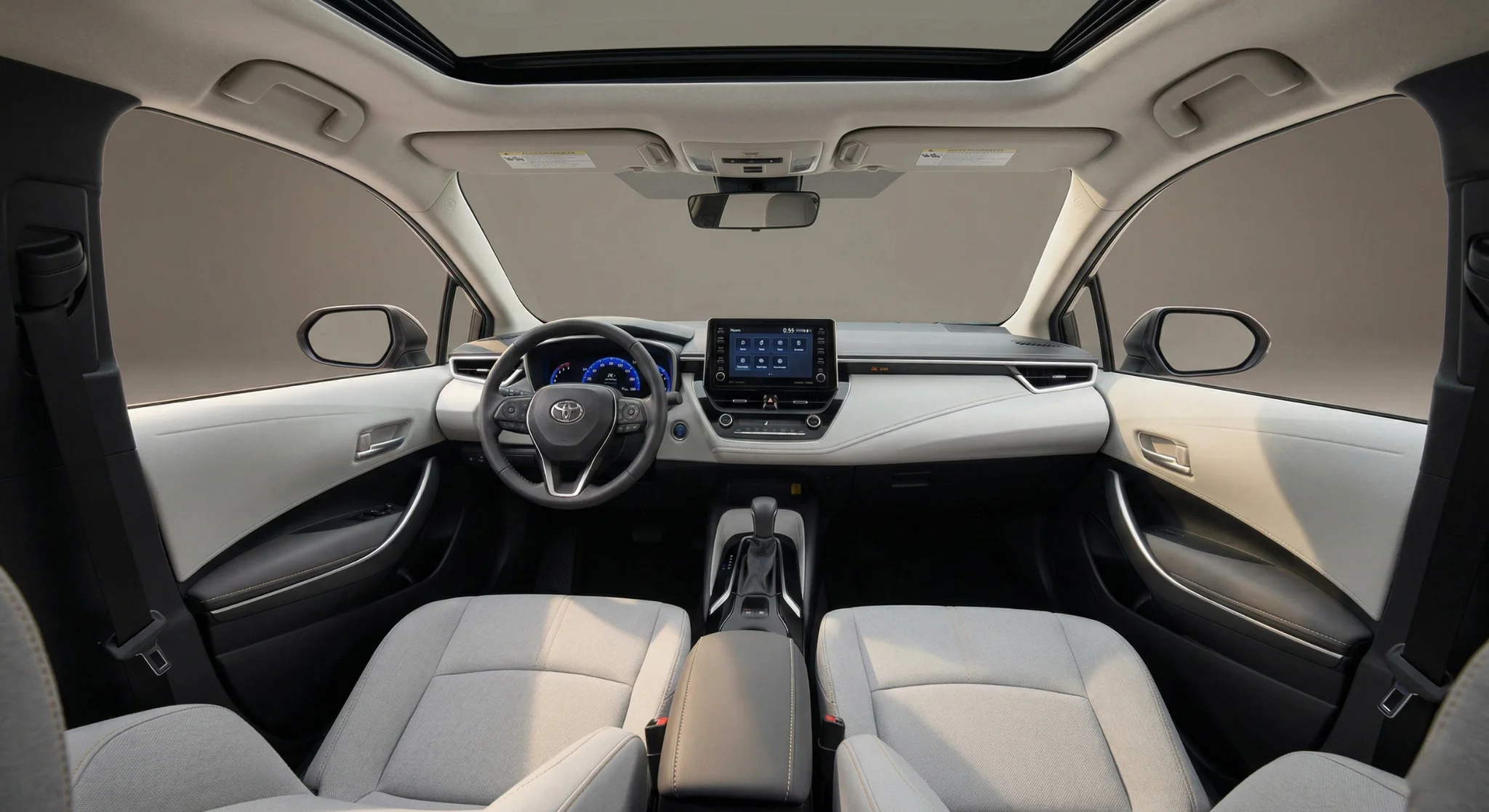 2026 Toyota Corolla interior cabin and dashboard layout
