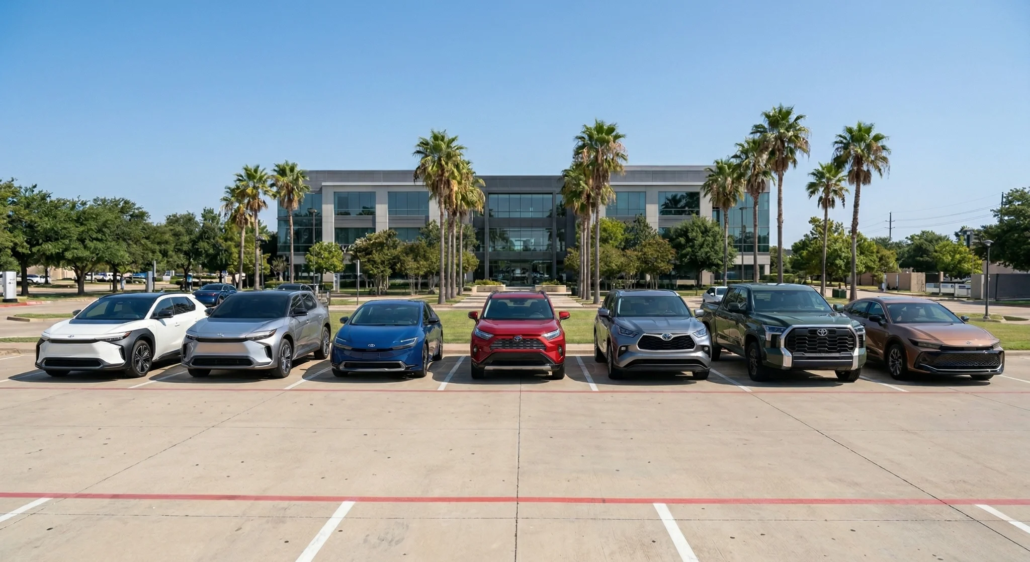 2026 Toyota hybrid and electric vehicle lineup at North Hollywood Toyota