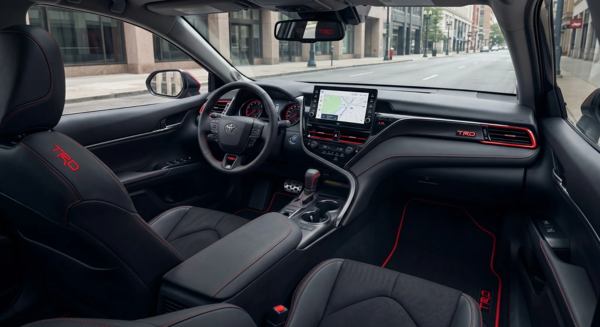 2026 Toyota Camry interior featuring Toyota Audio Multimedia touchscreen