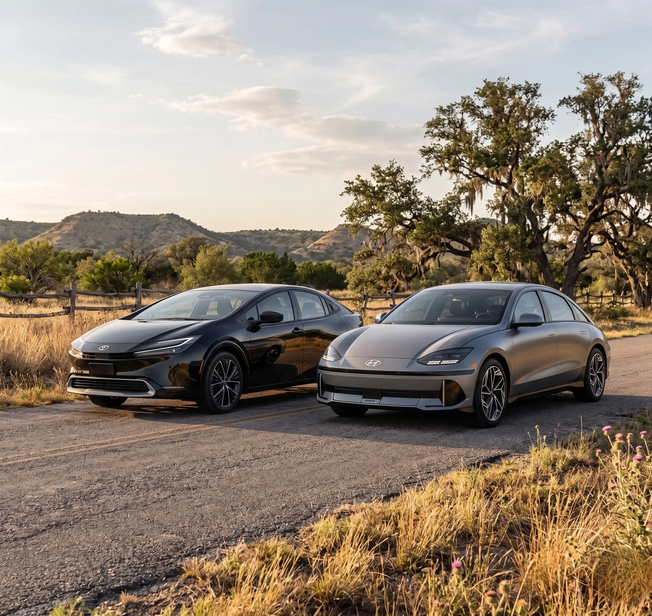 2026 Toyota Prius and 2026 Hyundai Ioniq 6 compared at North Hollywood Toyota