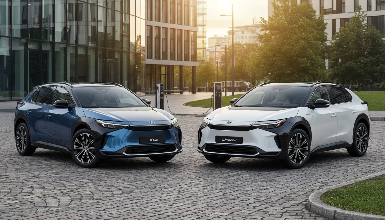 2026 Toyota bZ electric SUV showcasing trim options available at Tustin Toyota in Orange County