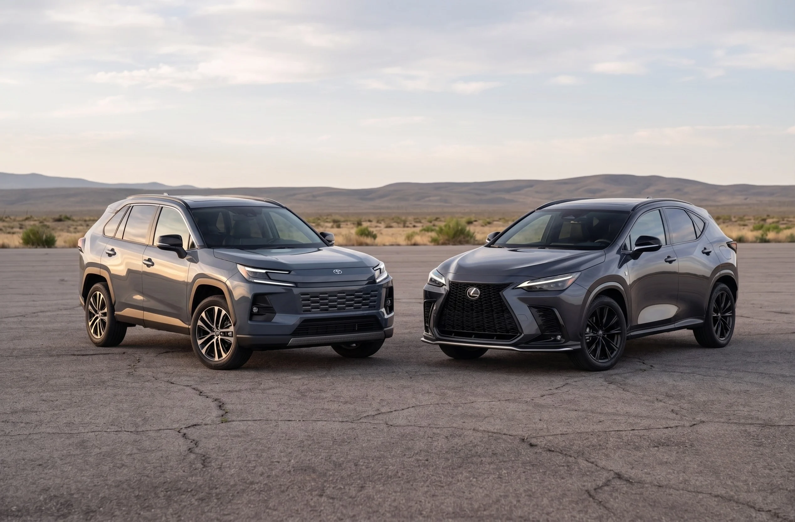 2026 Toyota RAV4 and 2026 Lexus NX crossovers compared at Tustin Toyota