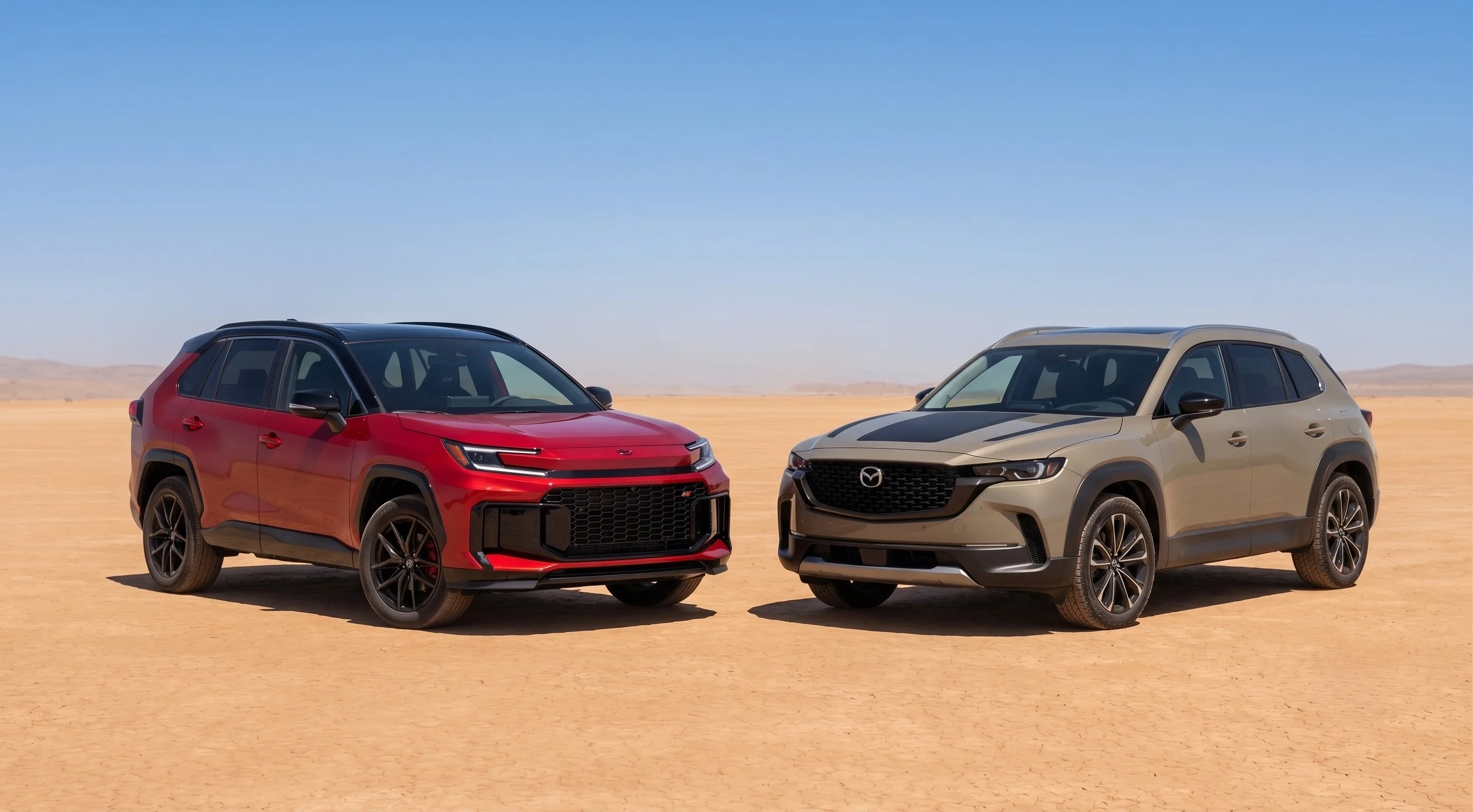 2026 Toyota RAV4 GR Sport compared to the 2026 Mazda CX-50