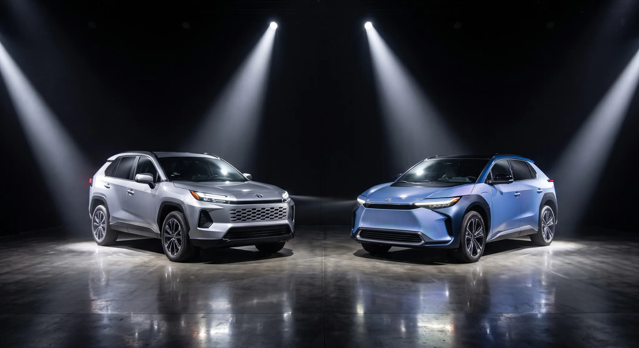 Gama de vehículos electrificados Toyota disponibles en Tustin Toyota: híbrido, híbrido enchufable y eléctrico