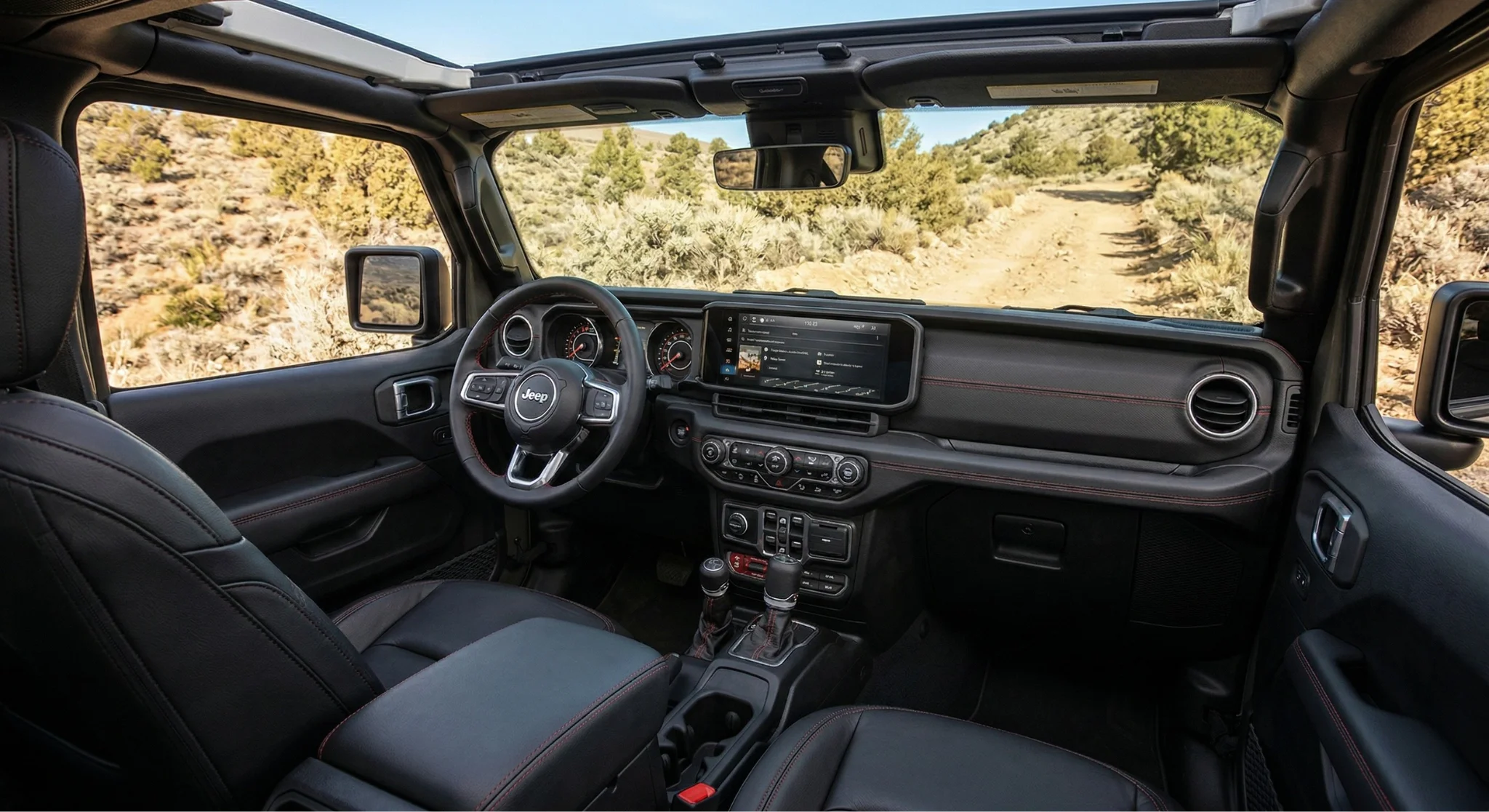 2026 Jeep Wrangler interior upholstery and seating at Victorville Motors