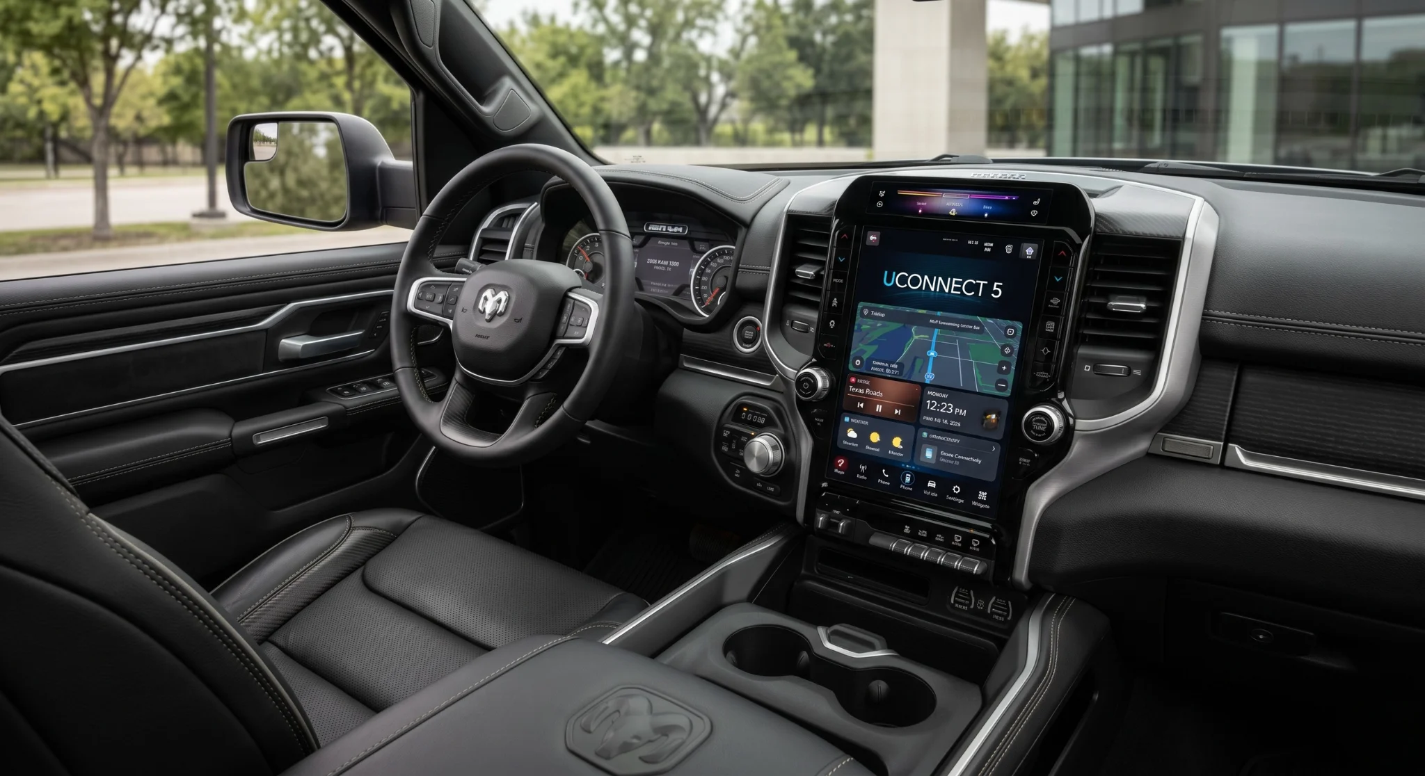 Uconnect 5 infotainment system in 2026 Chrysler Dodge Jeep RAM vehicles at Victorville Motors